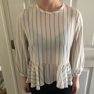 BP brand striped peplum size XS from Nordstrom